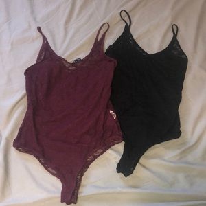 Ambiance bodysuit lot lace top